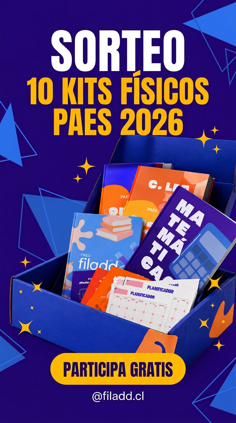 Historia del sorteo con el kit físico PAES 2026 de Preu Filadd para compartir en Instagram